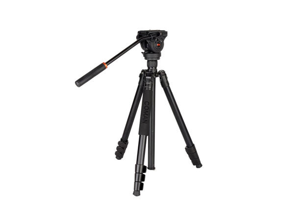 Coman KX3939 tripod + Q5S videohode Stativ for foto, video og spottingscope