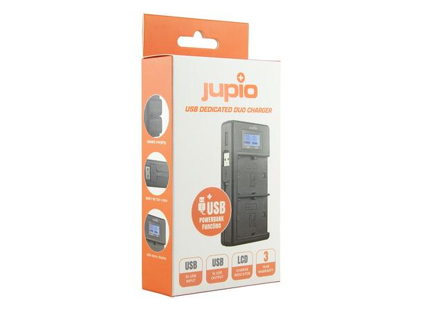 Jupio Dobbellader til Sony NP-F batteri NP-F550/F750/F970