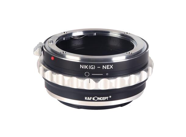 K&F Adapter for Sony E til Nikon F Bruk Nikon F optikk på Sony kamera