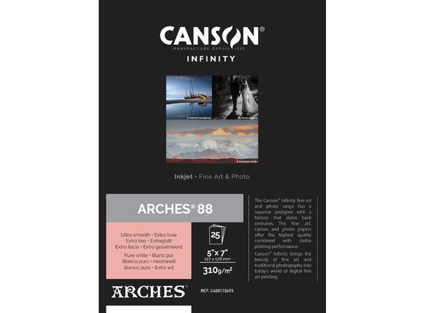 Arches® 88 Rag (Pure White) 5" x 7"