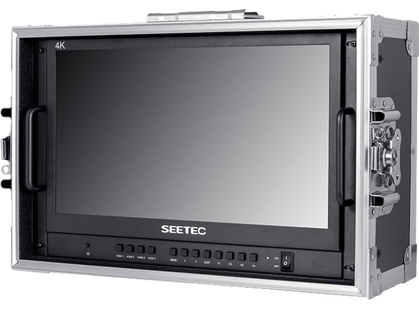 Seetec ATEM156 15.6" 4K monitor m/flight Monitor med 4 HDMI inn og 4 HDMI loop ut
